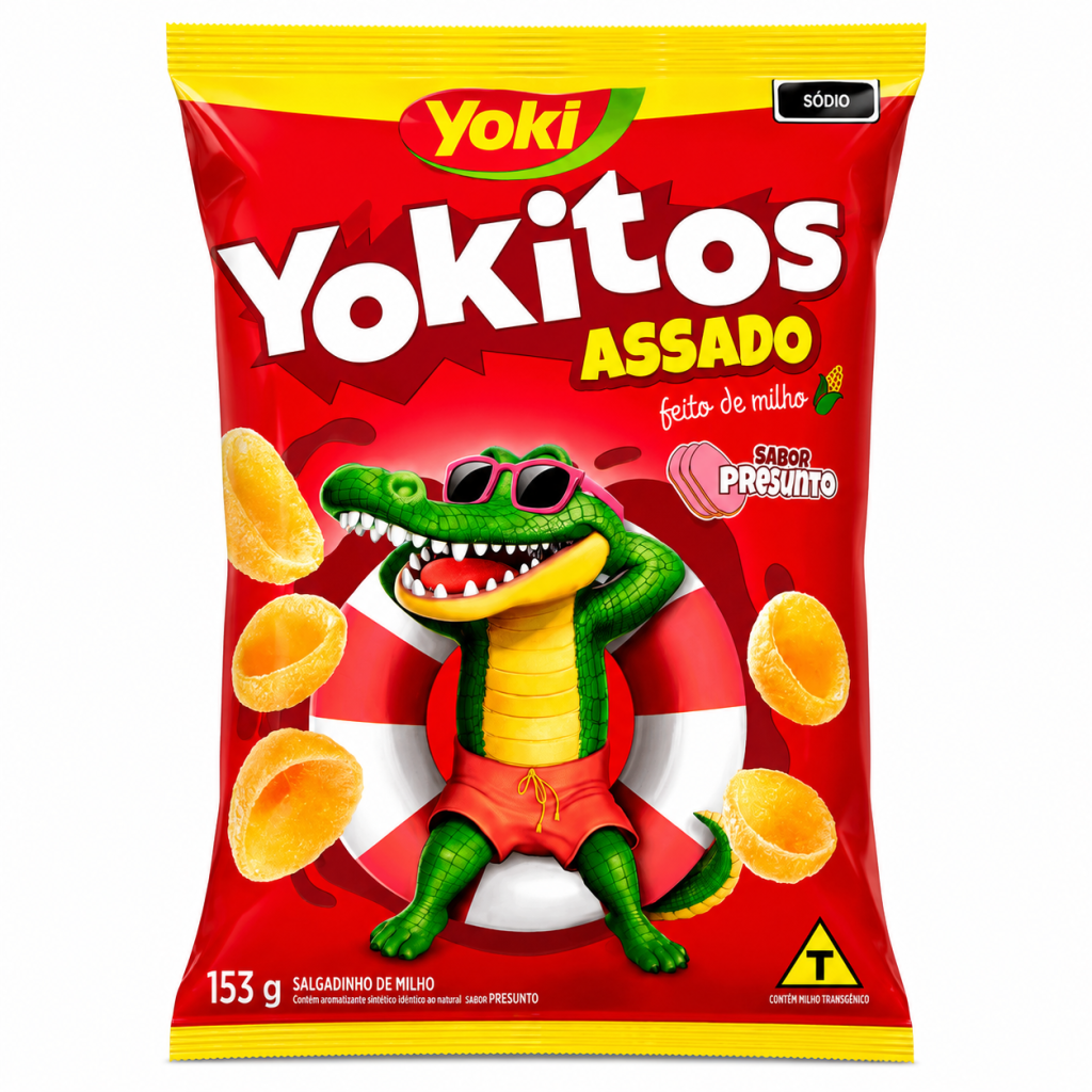 Salgadinho Yokitos Yoki Sabor Presunto 153 g