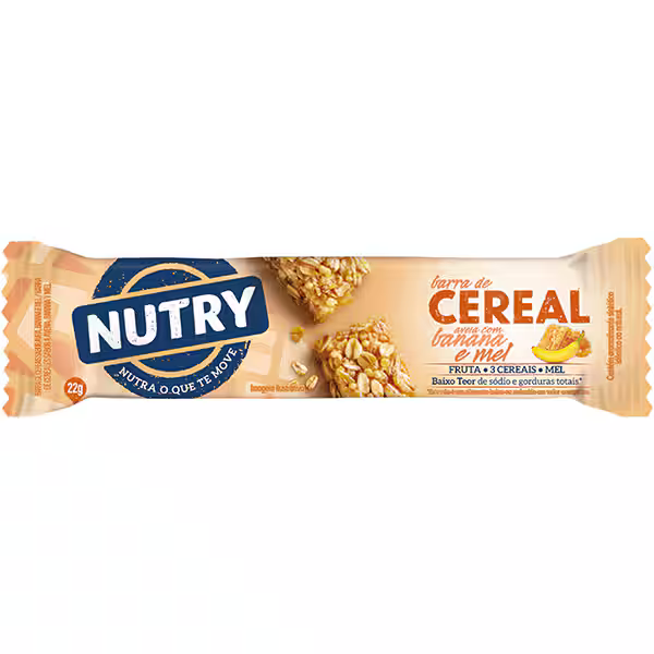 Barra de cereal banana e mel Nutry 22 g