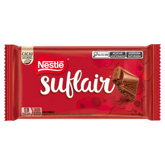 Chocolate ao Leite Suflair Nestlé 80g Aerado