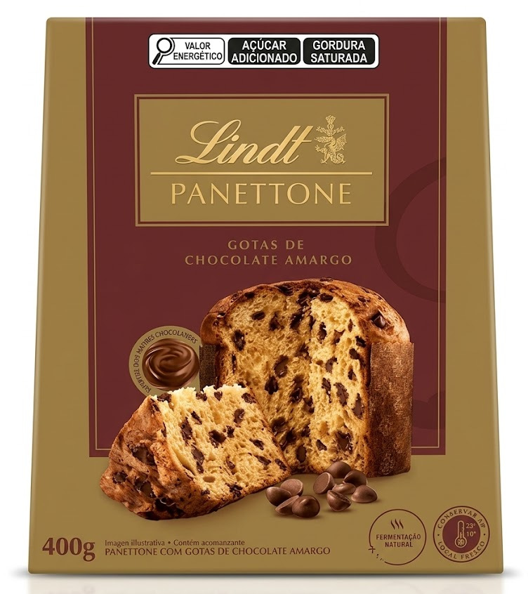 Panettone Lindt Gotas de Chocolate 400 g